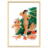 Three Beautiful Women Decorating a Christmas Tree thumbnail