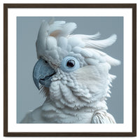 White Cockatoo Bird Portrait Close Up