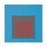 JOSEF ALBERS - HOMAGE TO THE SQUARE, BLUE, DARK RED  (Print Only) thumbnail