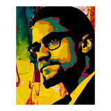 Malcolm X Colorful Abstract Art (Print Only) thumbnail