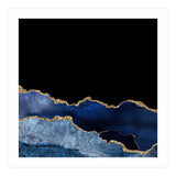 Navy & Gold Agate Texture 10  (Print Only) thumbnail