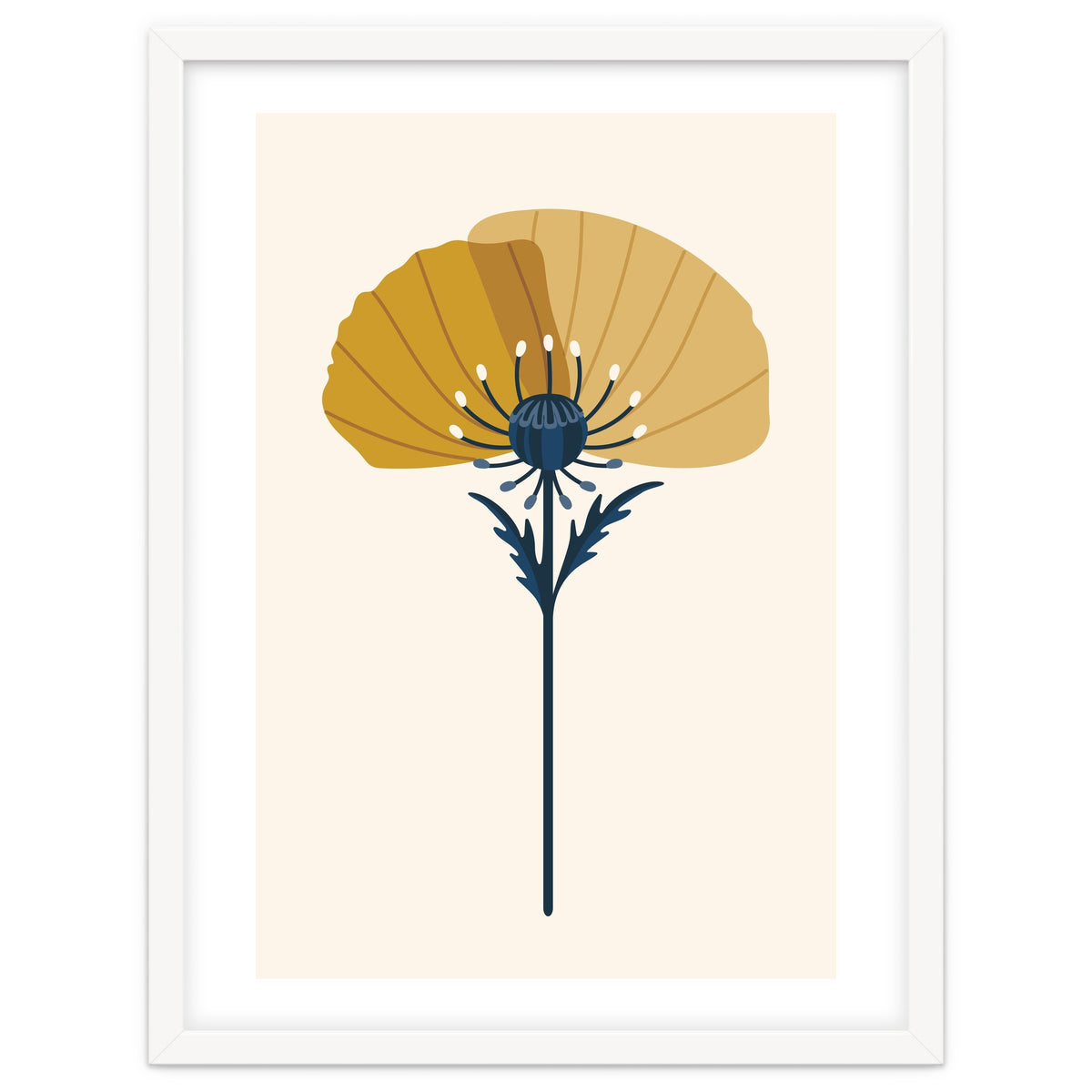 Ochre Half Poppy