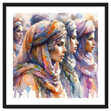 Tuareg Women Procession Watercolor thumbnail
