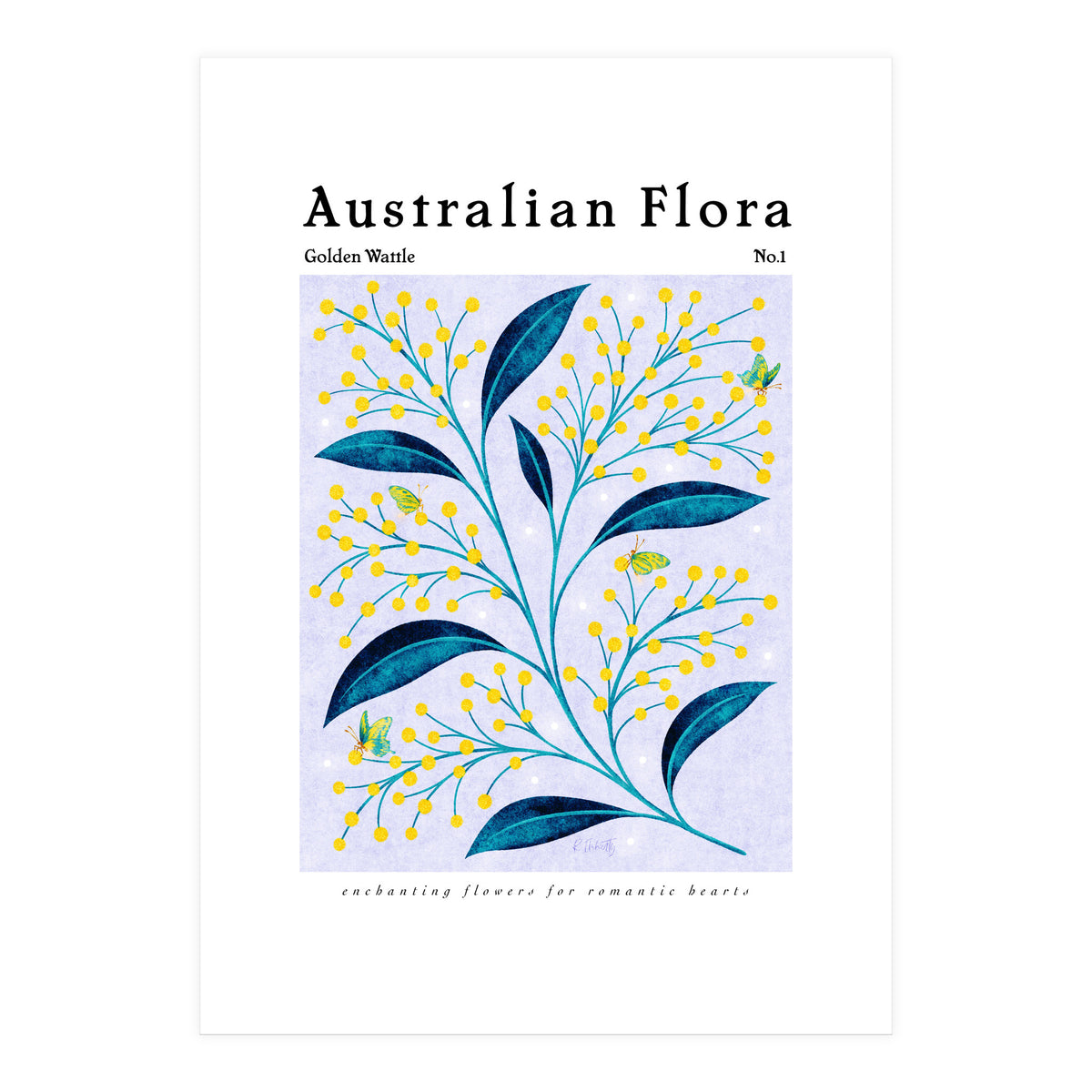 Australian Flora: Golden Wattle (Print Only)