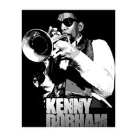 Kenny Dorham Jazz Trumpeter in Grayscale (Print Only)