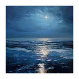 Midnight Blue Moonlit Seascape (Print Only) thumbnail