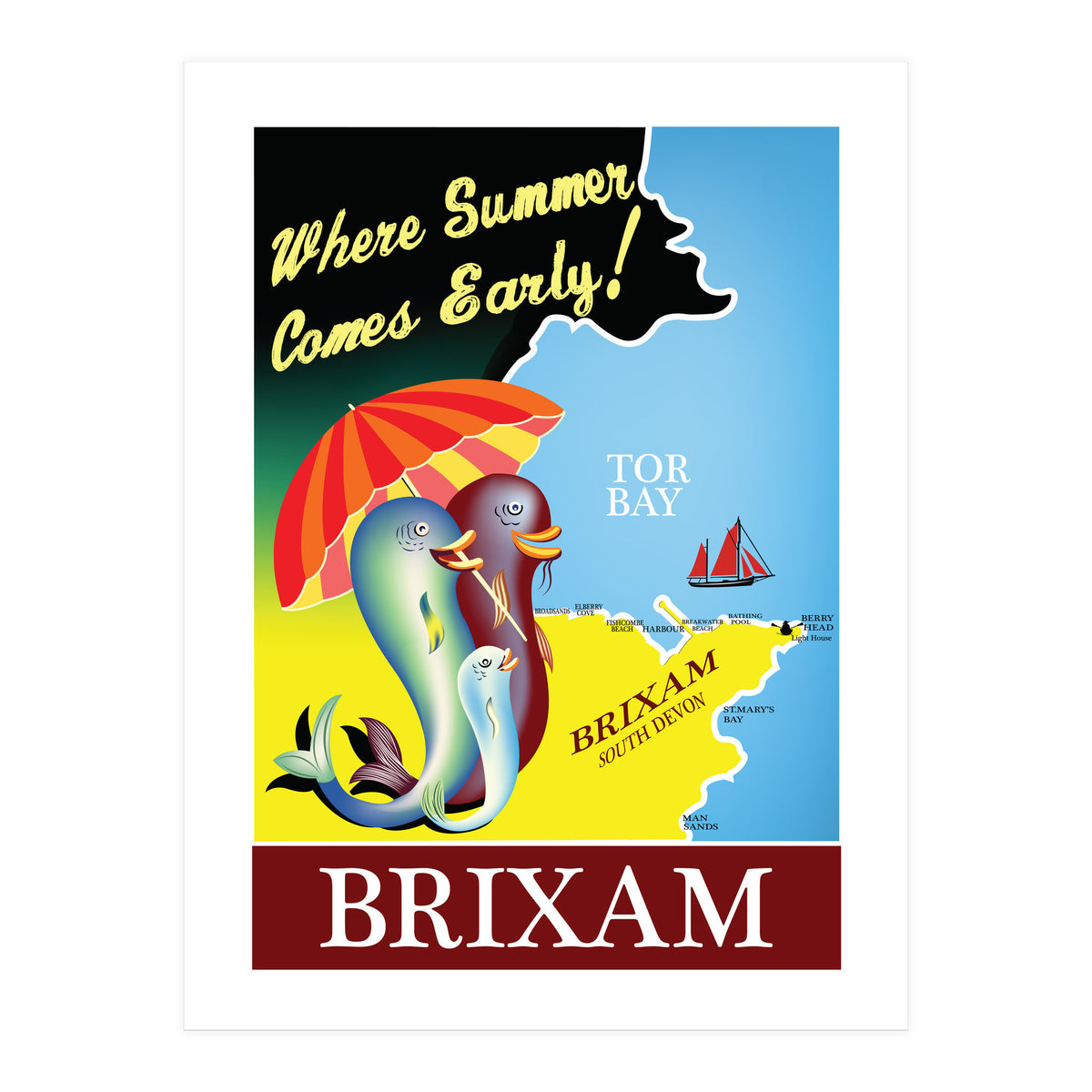 Brixam, South Devon (Print Only)