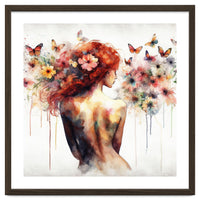 Butterfly Profile In Bloom