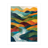 Abstract Rolling Hills Landscape (Print Only)