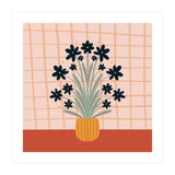 Floral Vase Orange (Print Only) thumbnail