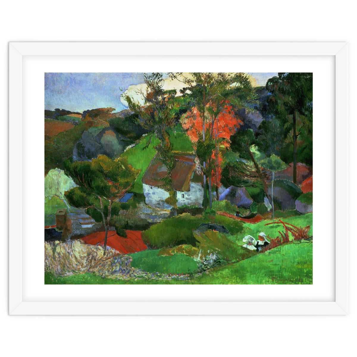 Paul Gauguin / 'Aven running through Pont-Aven', 1888, Oil on canvas.