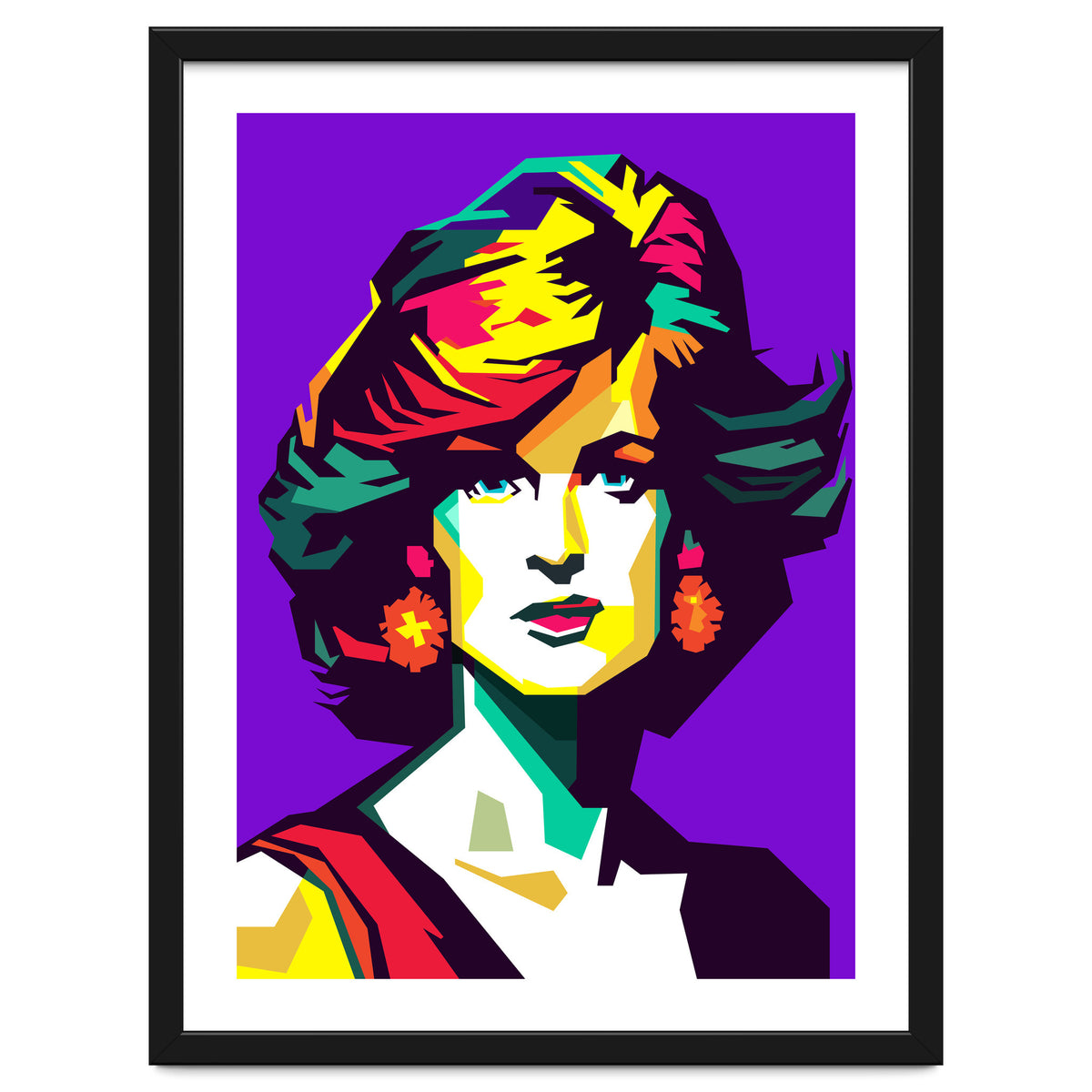 Retro Diana Famous Loved Beauty Woman