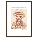 Self Portrait With Grey Felt Hat – Vincent Van Gogh thumbnail