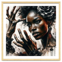 Noir Flamenco Hands Portrait