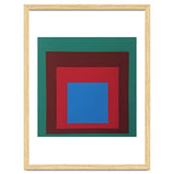 Josef Albers - HOMAGE TO THE SQUARE: Green, Red, Blue thumbnail