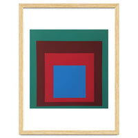 Josef Albers - HOMAGE TO THE SQUARE: Green, Red, Blue