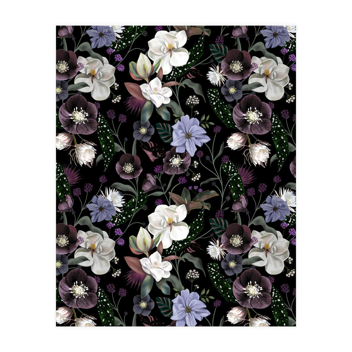 Botanical Dream Dark Blue (Print Only)
