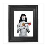 Woman In Love - Print of Paper Collage (Print Only)
