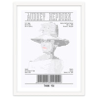 Receipt Art Audrey Hepburn