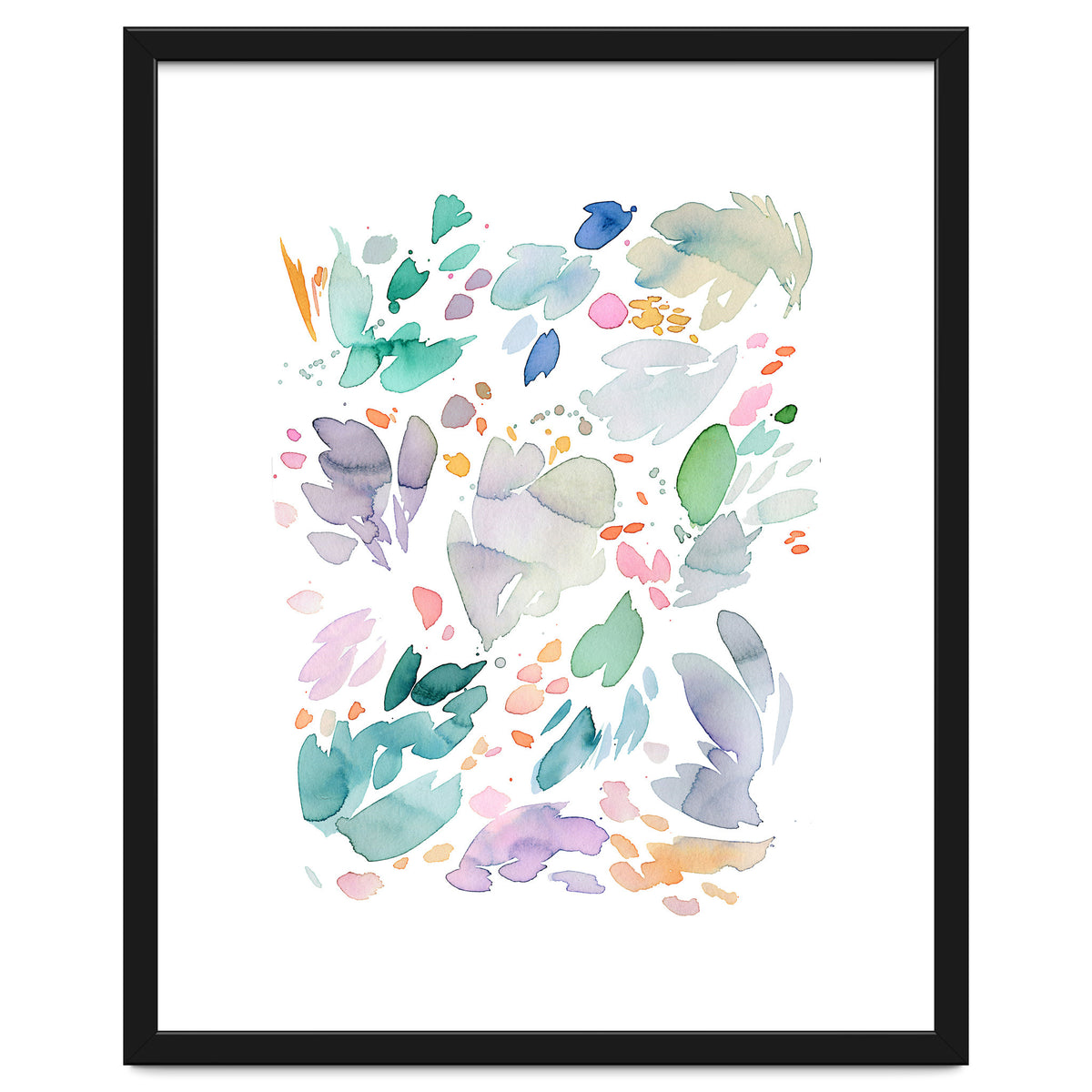 Abstract Watercolor Summer Flowers II
