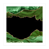 Green & Gold Agate Texture 18  (Print Only) thumbnail