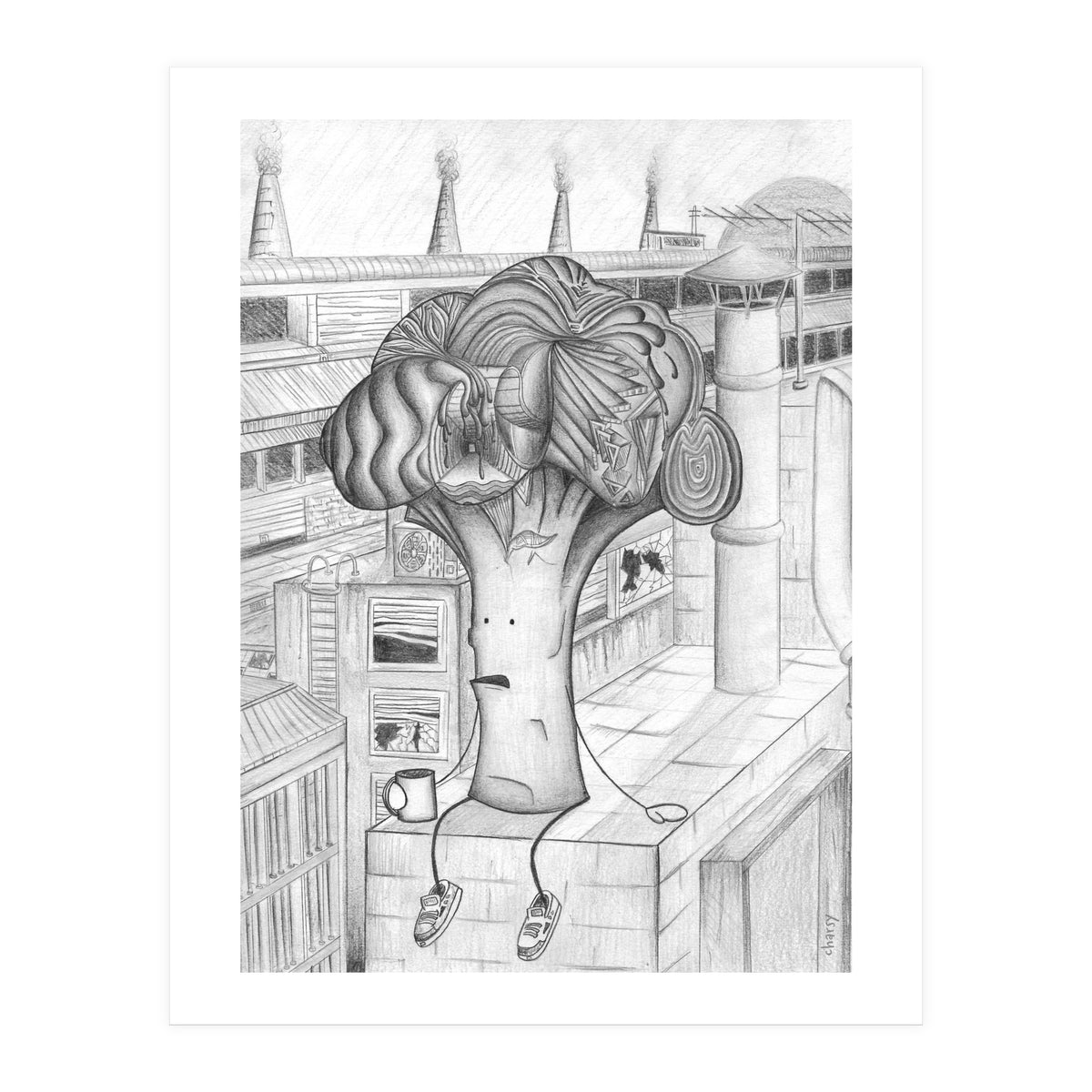 Mr Brokkoli by Charsy  (Print Only)