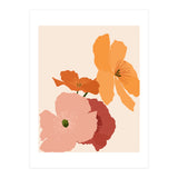 Autumn Wildflowers, Botanical Illustration Vintage Classy, Bohemian Floral Blossom Plants Bloom, Pastel Flowers Garden Nature (Print Only) thumbnail