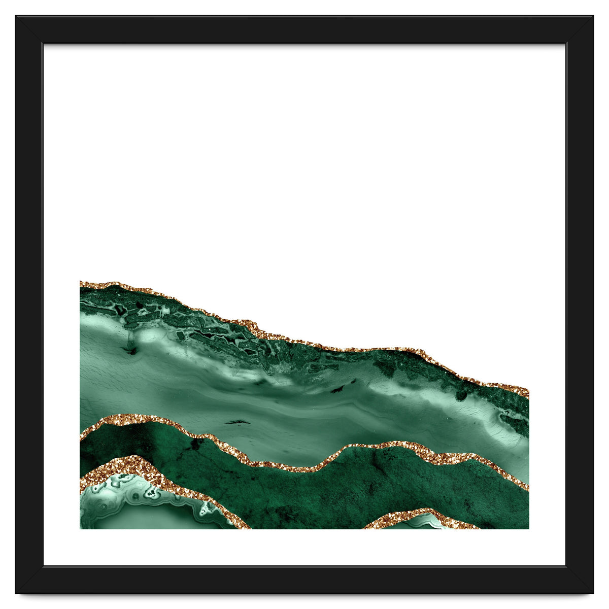 Emerald & Gold Agate Texture 08
