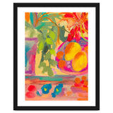Colorful abstract summer lemons floral still life thumbnail