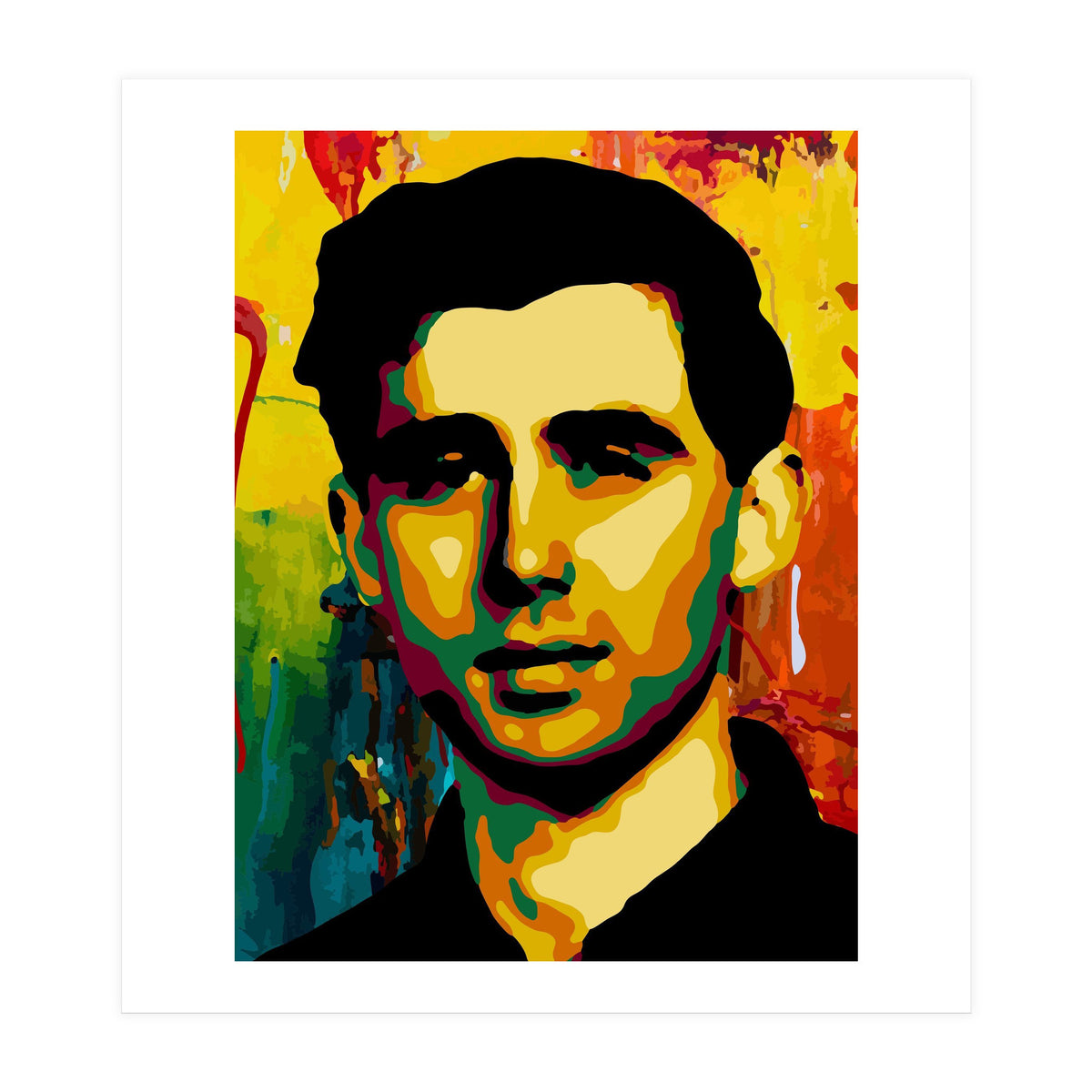 Andrew Goodman Activist Colorful Abstract Art (Print Only)