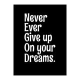 Never Ever Give On Your Dreams (Print Only) thumbnail