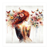 Butterfly Profile In Bloom (Print Only) thumbnail