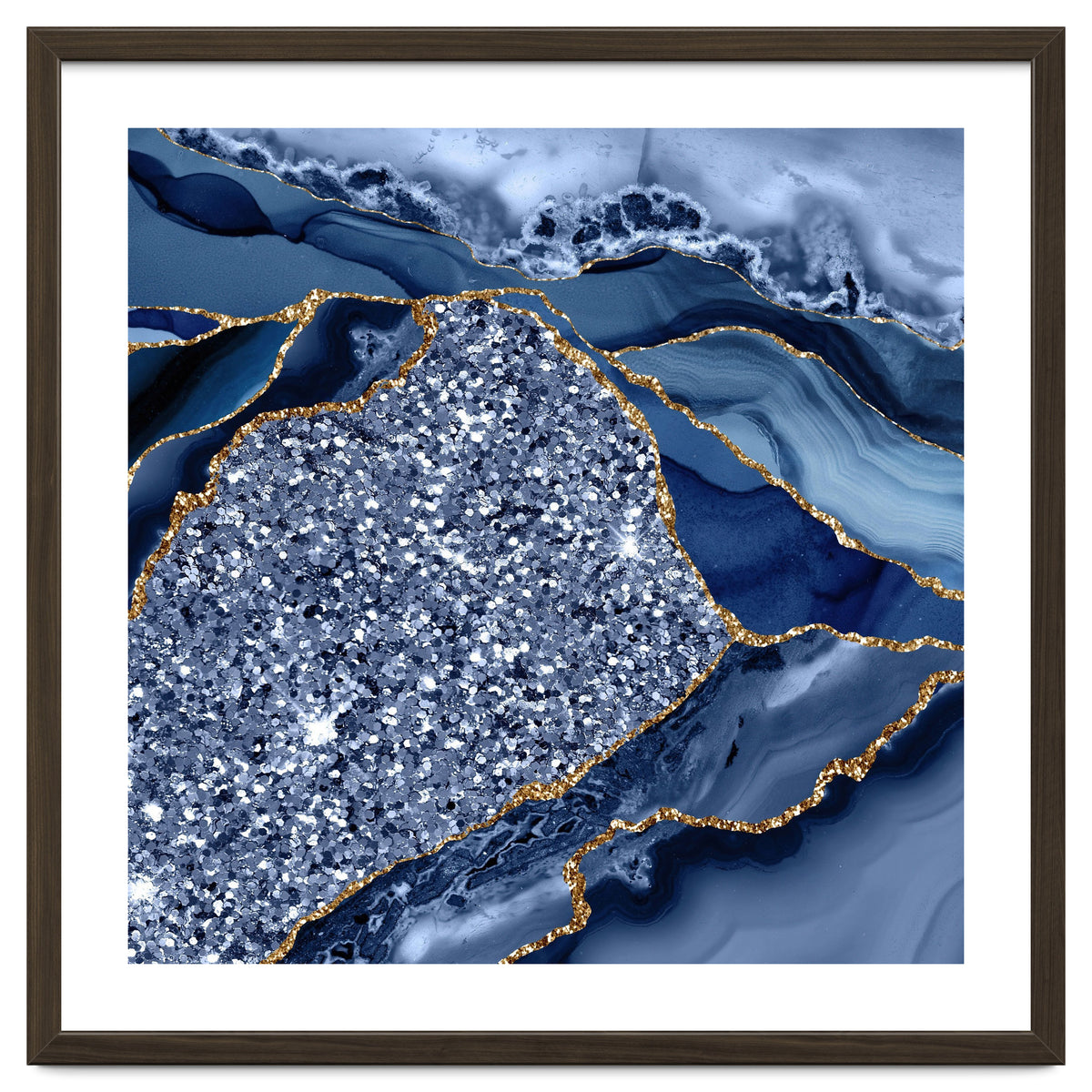 Agate Glitter Ocean Texture 08