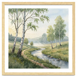 Morning Mist in the Birch Valley thumbnail
