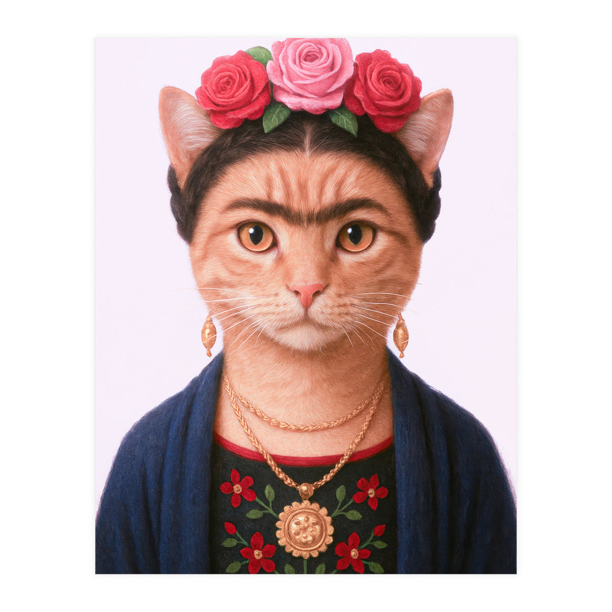 Frida KahloMeow (Print Only)