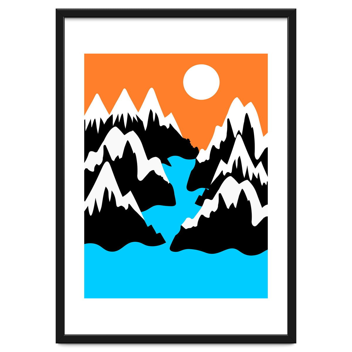 Mountainous River Mouth