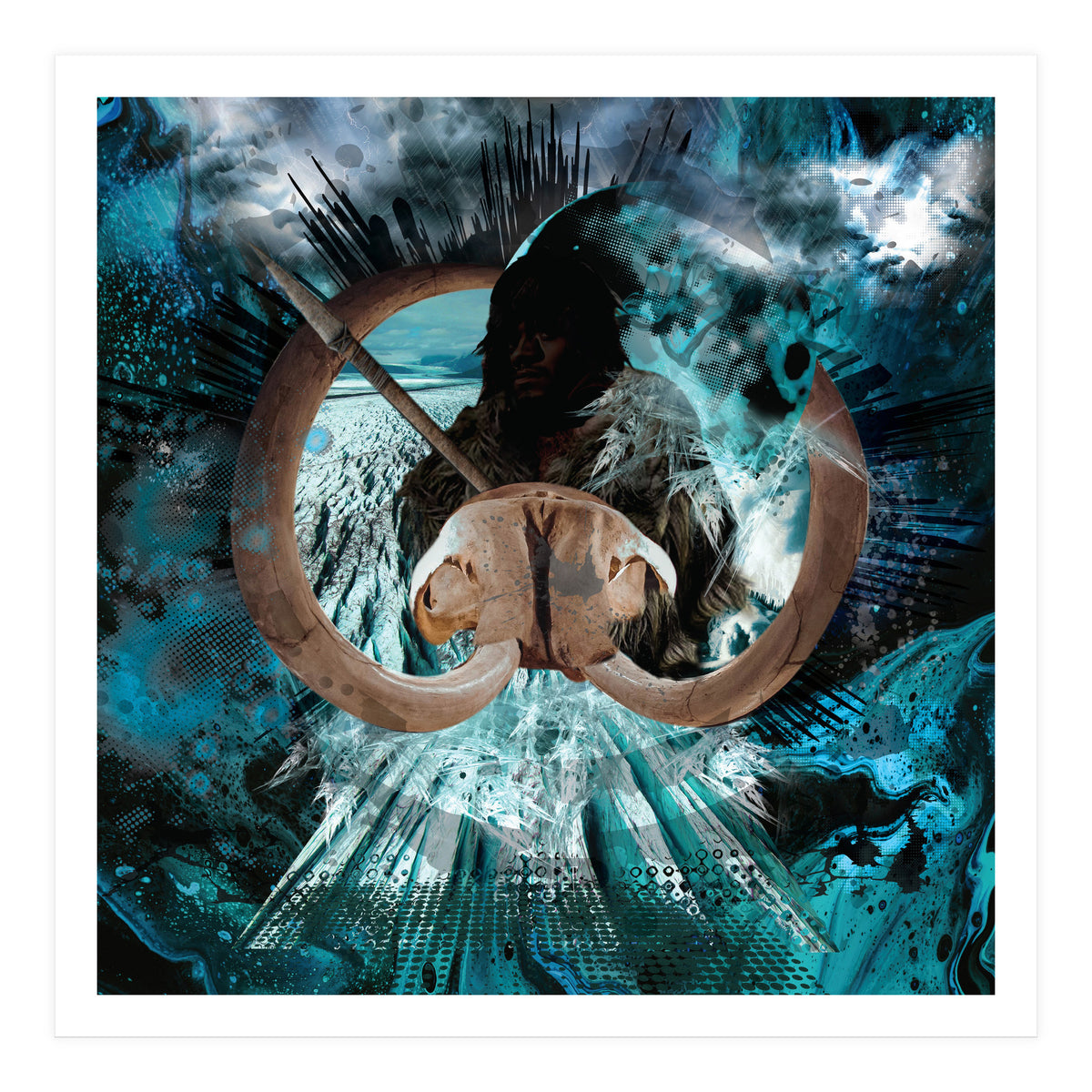 Mammoth Hunt Ice Age (Print Only)