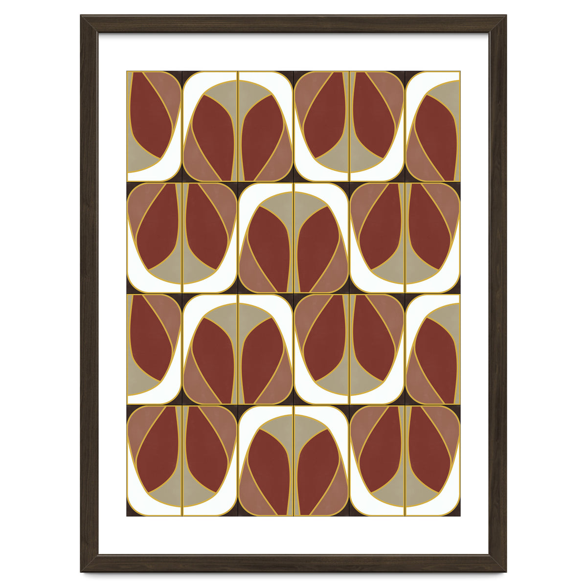 Umber Deco Mixed Tiles