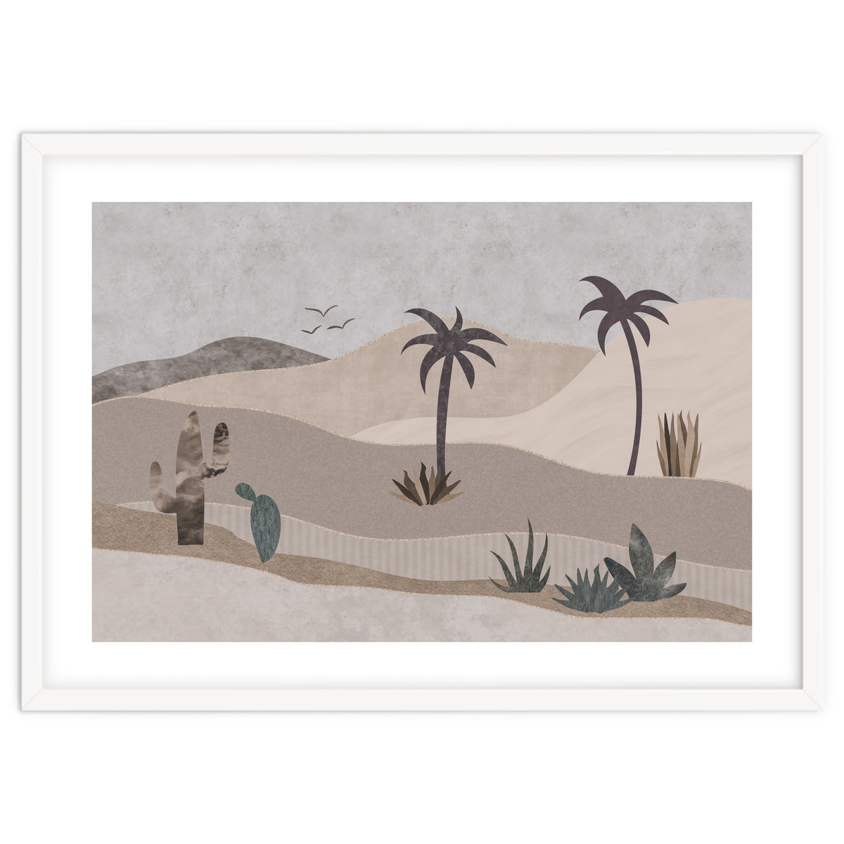 Abstract Landscape Calm Oasis