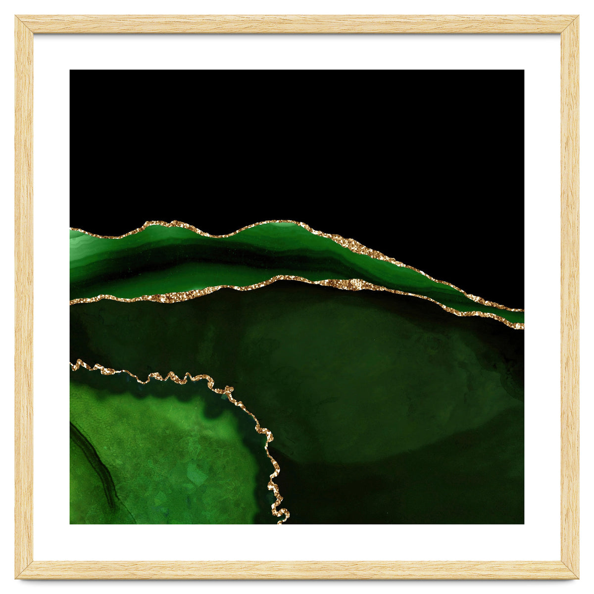 Green & Gold Agate Texture 05