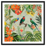 Exotic Parrots Jungle Landscape thumbnail