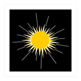 Yellow Bright Radiant Shinning Sun (Print Only) thumbnail