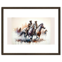 Cowboy Riders On Horses