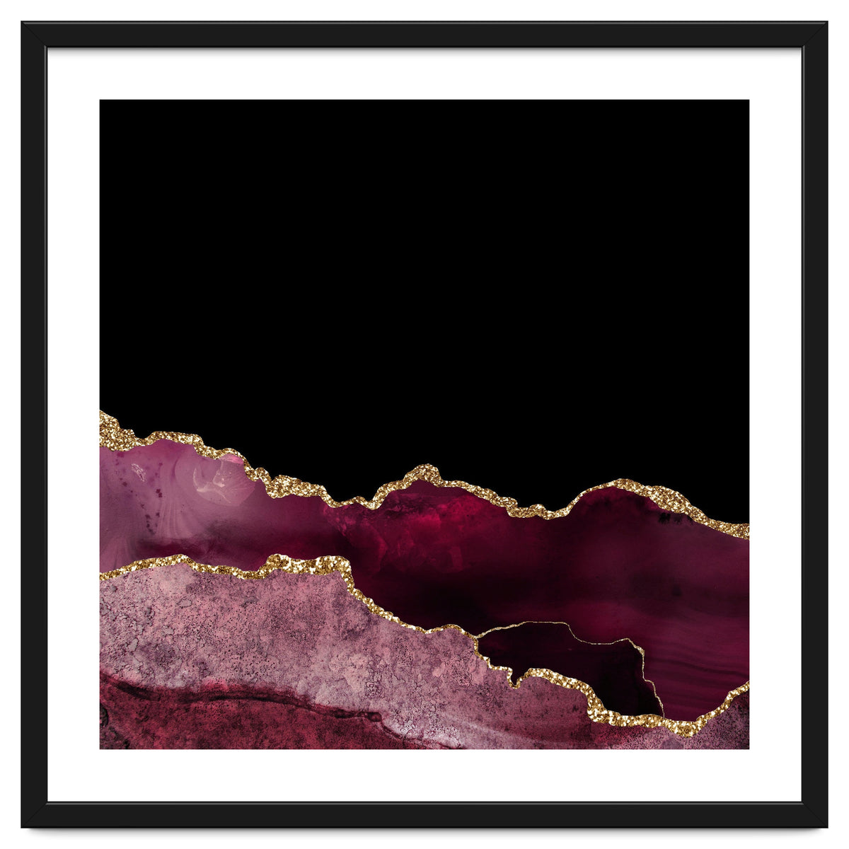 Burgundy & Gold Agate Texture 10