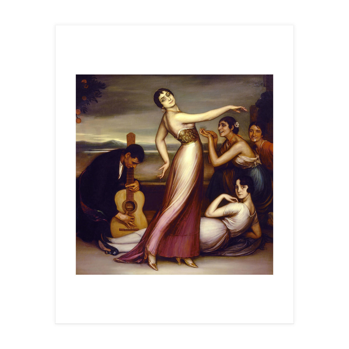 An Allegory of Happiness - 1917 - oil on canvas - 161x157 cm. (Print Only)