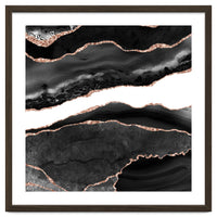 Black & Rose Gold Agate Texture 08