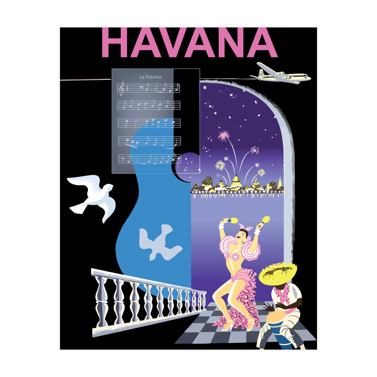 Havana, Dancing Nights, Cuba (Print Only)