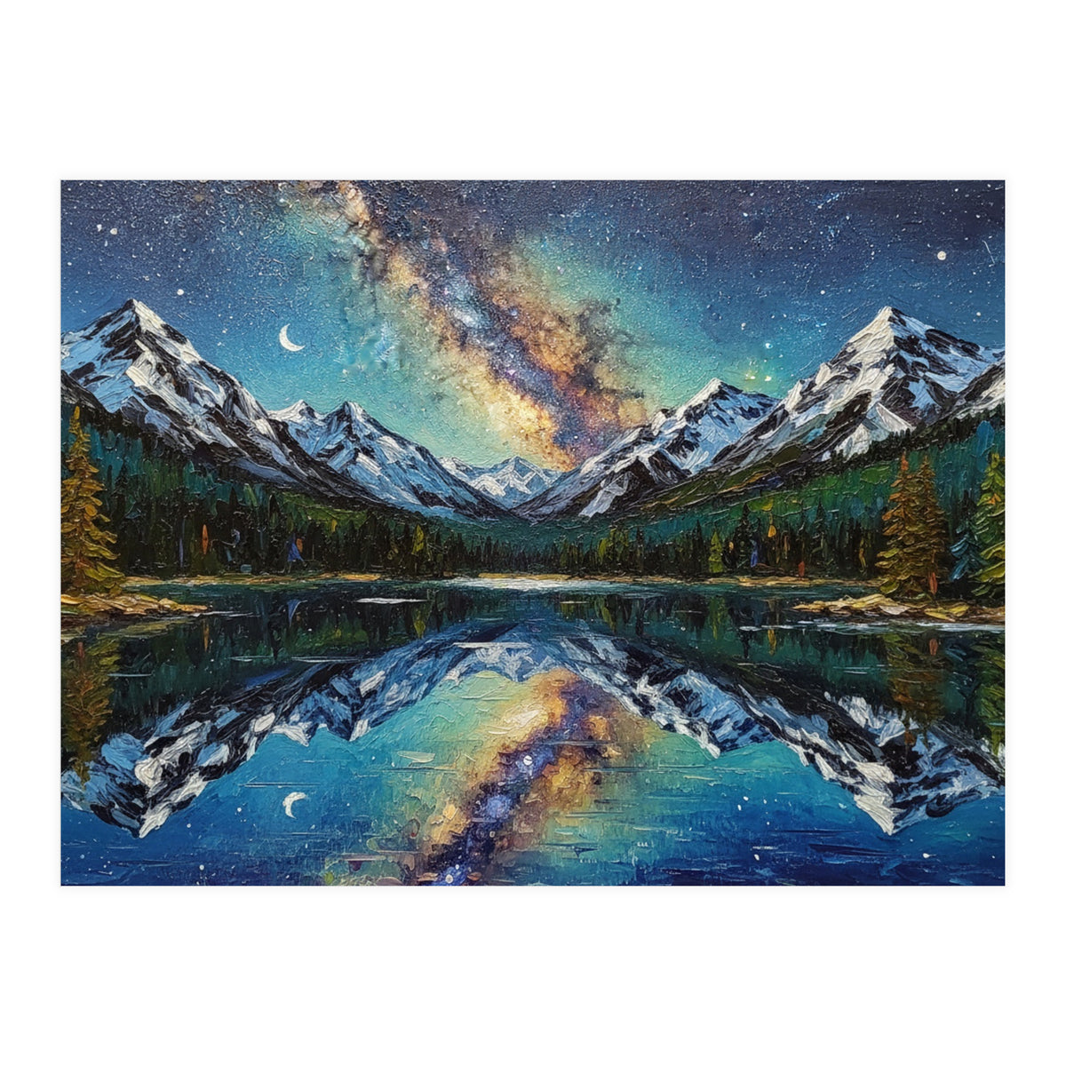 Midnight Mountain Reflection (Print Only)