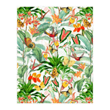 Birds And Butterflies In Tropical Jungle (Print Only) thumbnail