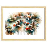 Colorful Koi Fish In Pond thumbnail